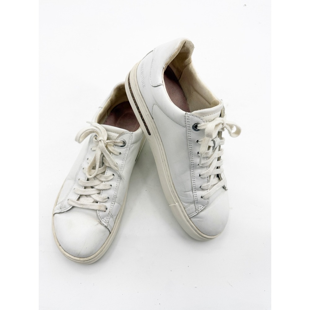 Birkenstock Bend Low White Leather Sneakers Shoes Womens 37 L6 M4